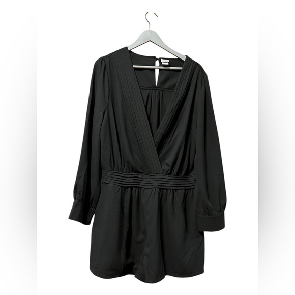 Evouges Black Long Sleeve Romper – 2XL - Picture 2 of 5